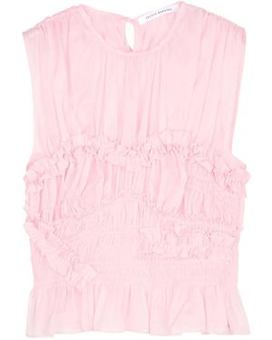 Cecilie Bahnsen Ruffled Top - Pink