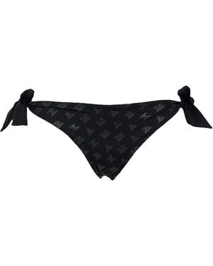 Max Mara Logo-Print Bikinis - Black