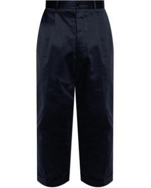 Ami Paris Ami Oversized Carrot Trousers - Blue
