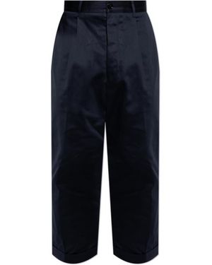 Ami Paris Ami Oversized Carrot Trousers - Blue