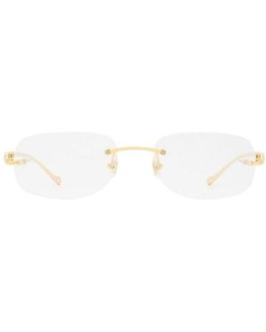 Cartier Rimless Metal Glasses And Frames - White