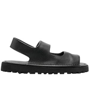 Marsèll Slingback Leather Sandals - Black