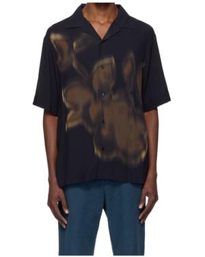 BOSS Floral-Printed Shirt - Blue