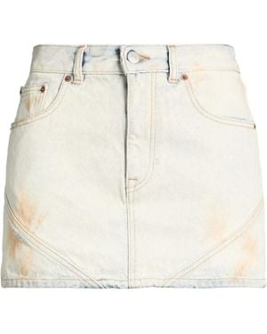 MM6 by Maison Margiela Denim Flared Skirt - Natural