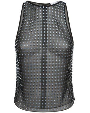 16Arlington Crystal Embellished Vest - Gray