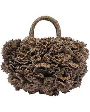 IBELIV Coral 3D Decoration Handbag - Brown