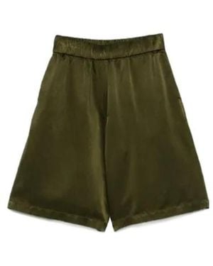 Dries Van Noten Elastic Waist Shorts - Green