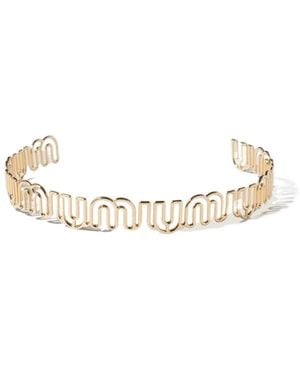 Miu Miu Metal Necklace - White