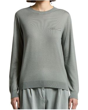 Peserico Long Sleeved Sweatshirt - Grey