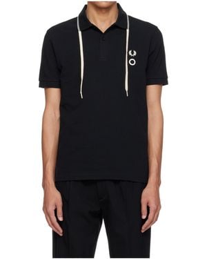 Craig Green X Fred Perry Collaboration Drawstring Polo Shirt - Black