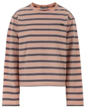 Prada Striped Long-Sleeved T-Shirt - Brown