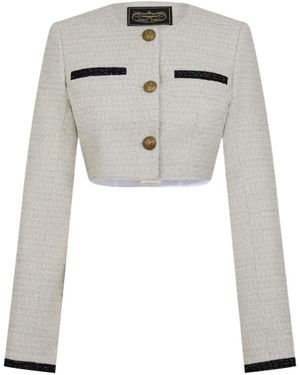 Vetements Tweed Jacket - White