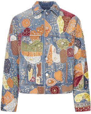 Amiri Long-Sleeve Denim Jacket - Blue