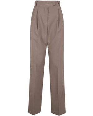 Frankie Shop Bea Pleated Tailored Trousers - Brown