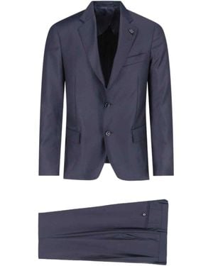 Lardini Single-Breasted Tailored Suit - Blue