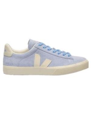 Veja Campo Lace-Up Trainers - Blue