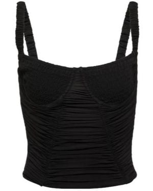 Dion Lee Ruched Top - Black