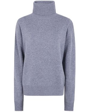 Frankie Shop 'Gala' Padded Knit Turtleneck - Blue