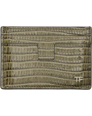 Tom Ford Classic Card Holder - Metallic