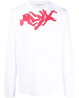 1017 ALYX 9SM Spray-Logo Long-Sleeve T-Shirt - Pink