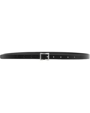 Ann Demeulemeester Buckle Belt - White
