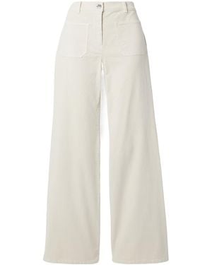 Nili Lotan Florence Flared Lounge Trousers - White