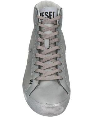 DIESEL Metal High-Top Casual Shoes - White