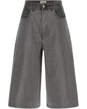 Haikure Belle Studded Bermuda Shorts - Gray