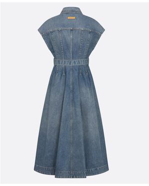 white christmas dresses Preowned Christian Dior by John Galliano Fall 2001 Denim Print Nylon S –  Cafe Society Archive main image 0