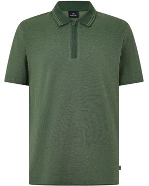 Paul Smith Cotton Short-Sleeve Polo Shirt - Green