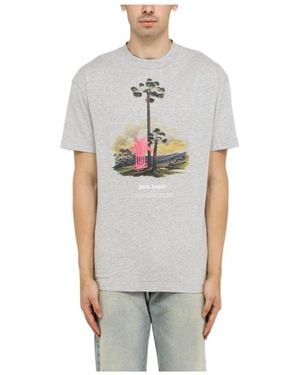 Palm Angels T-Shirt Cotton - Grey
