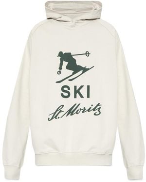 Bally Graphic Printed Hoodie - White