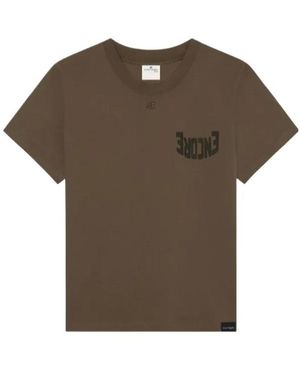 Courreges Graphic-Print T-Shirt - Brown