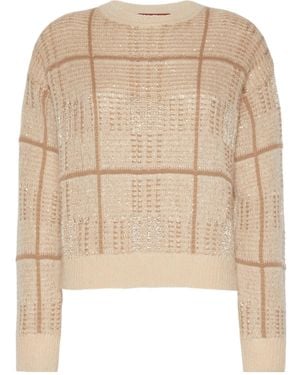 Max Mara Studio Mstgondola Boxy Fit Jumper - Natural