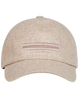 ZEGNA Logo Lettering Baseball Cap - Natural