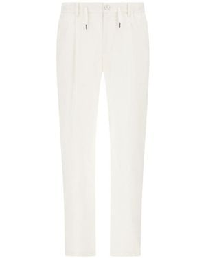 Herno Drawstring Straight Pants - White