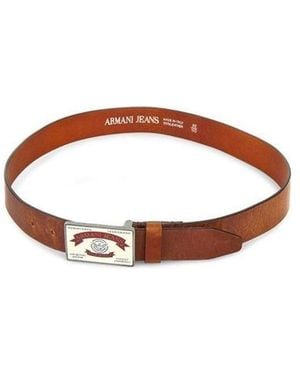 Armani Jeans Logo Belt - Brown