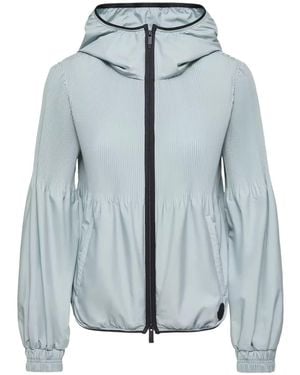 Moncler Anemone Pleated Hooded Jacket - Blue