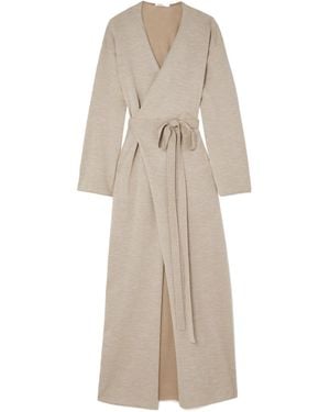 The Row Wrap Dress - Natural