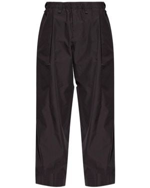 Homme Plissé Issey Miyake Pleated Elasticated-Waist Trousers - Black