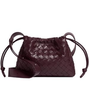 Bottega Veneta Drawstring Shoulder Bag - Purple