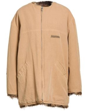 MM6 by Maison Margiela Minimalist Long-Sleeve Jacket - Natural