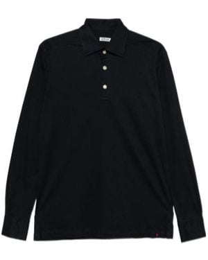 Kiton Long-Sleeved Polo Shirt - Blue