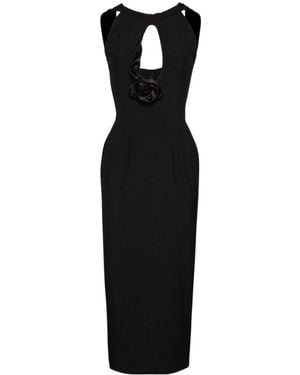 Magda Butrym Keyhole Midi Dress - Black