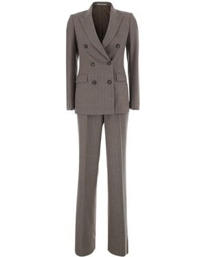 Tagliatore Pinstripe Suit - Grey