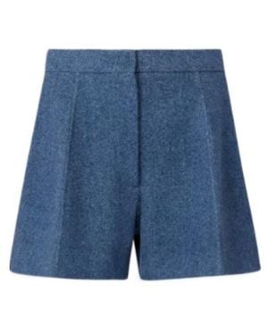 Sportmax Pleated Shorts - Blue