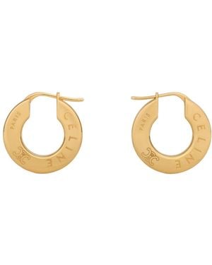 Celine Disc Earrings - Metallic