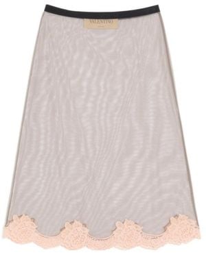 Valentino Tulle Skirt - Brown