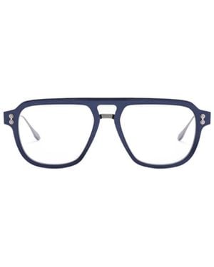 Akoni Pilot-Frame Glasses - White