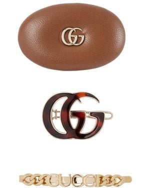 Gucci Hair Clip Set - White
